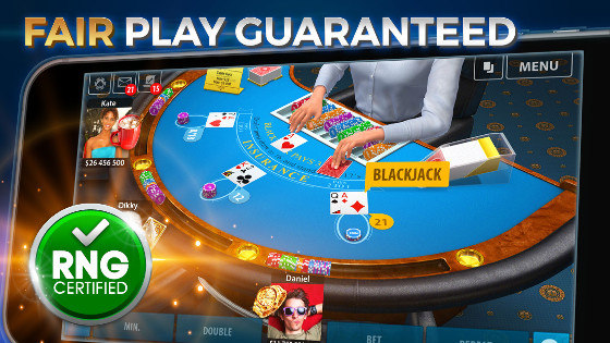 Blackjack winning screen shot